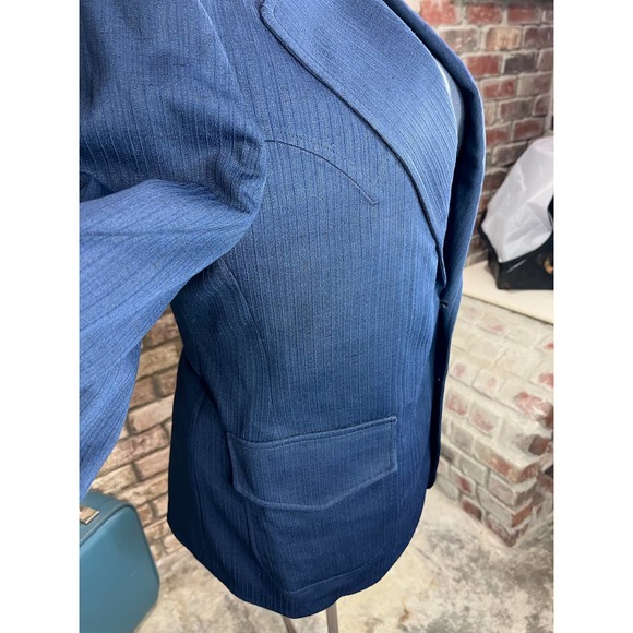 HbarC California rancher western Blazer navy blue - Picture 2 of 13